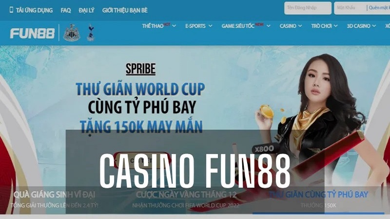 Fun88 casino - Thế giới cờ bạc lý tưởng cho người đam mê