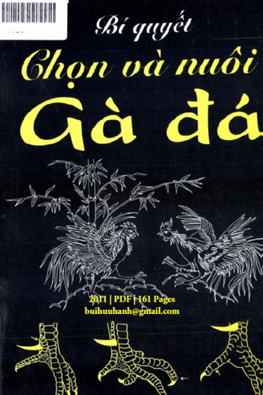 Tải sách bí quyết chọn và nuôi gà đá miễn phí