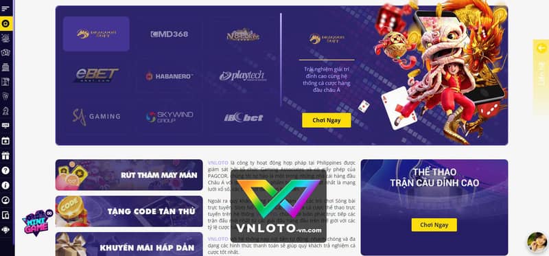 Nhà Cái Uy Tín Vnloto: Đánh Giá Chi Tiết và Khuyến Mãi Hấp Dẫn 2024