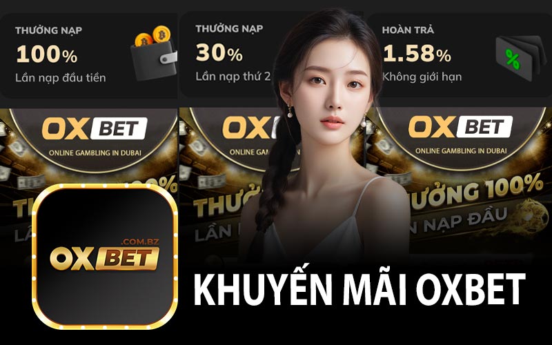 Khuyến mãi OXBET: Nạp đầu 100% và hoàn trả ngày đến 1,58%