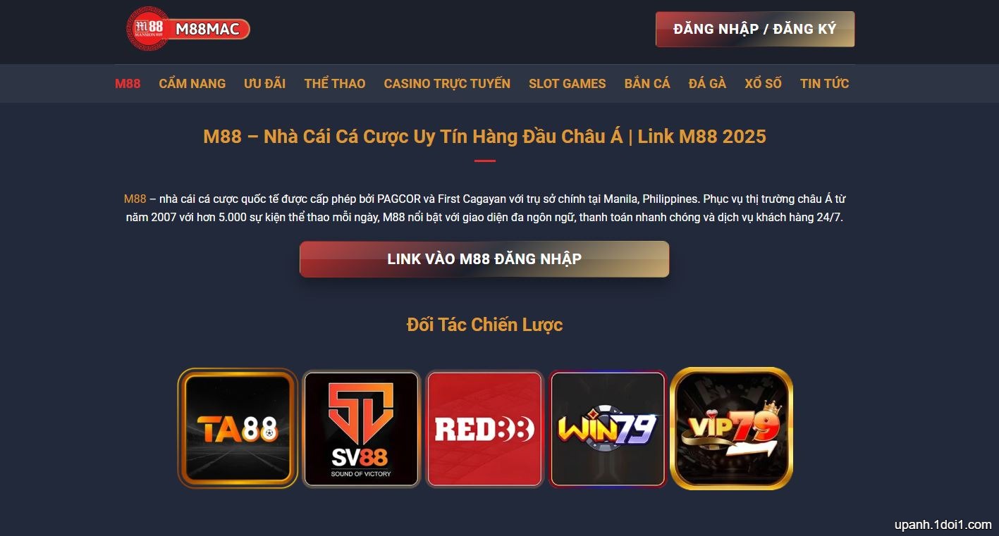 M88 – Nhà Cái Cá Cược Trực Tuyến Hàng Đầu Châu Á