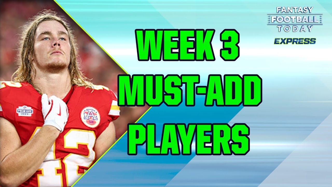 Fantasy Football Waiver Wire Week 3 Moves Top Adds You Need
