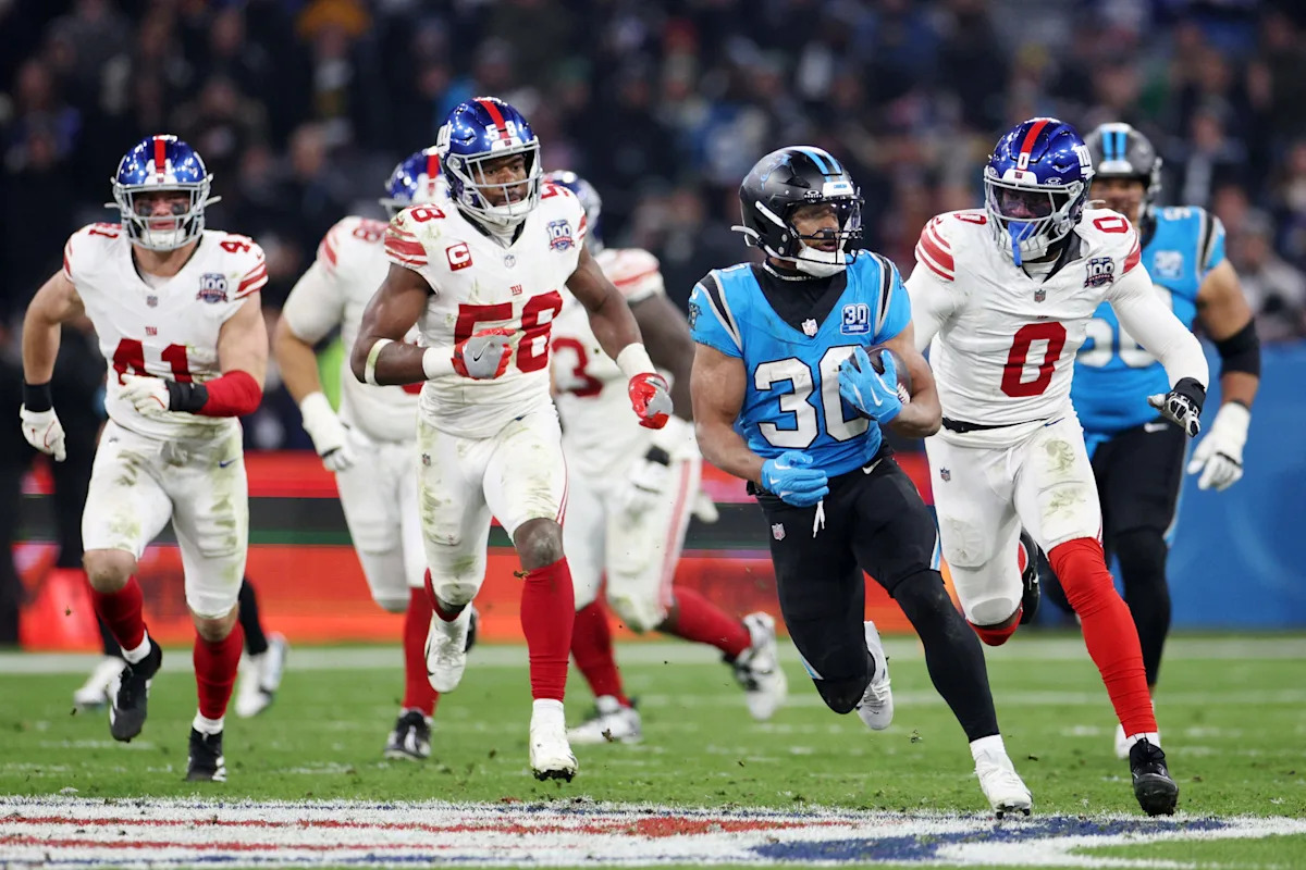 Carolina Panthers vs New York Giants Match Player Stats Find Top Yardage Gainers