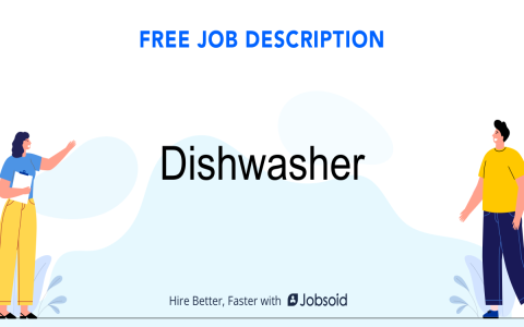 Need Fast Dishwasher Work Learn How To Land Your First Job