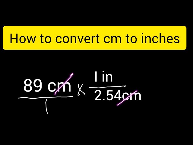 Best Way 89 cm to inc Convert Simple Guide for You!